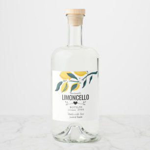 Étiquettes Pour Bouteilles De Liqueur Limoncello fait maison sur mesure mariage faveur l