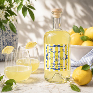 Étiquettes Pour Bouteilles De Liqueur Limoncello La Dolce Vita Réception de Mariage