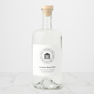 Étiquettes Pour Bouteilles De Liqueur Logo d'entreprise Name Étiquettes de bouteille