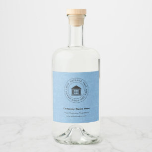 Étiquettes Pour Bouteilles De Liqueur Logo d'entreprise   Name   Étiquettes de bouteille