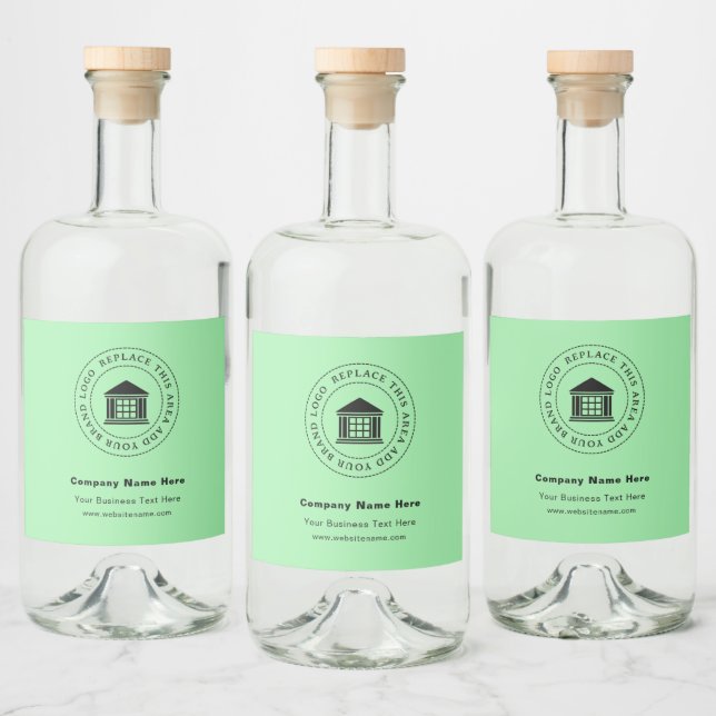 Étiquettes Pour Bouteilles De Liqueur Logo d'entreprise | Name | Étiquettes de bouteille (Bouteilles)