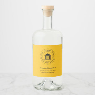Étiquettes Pour Bouteilles De Liqueur Logo d'entreprise Name Étiquettes de bouteille