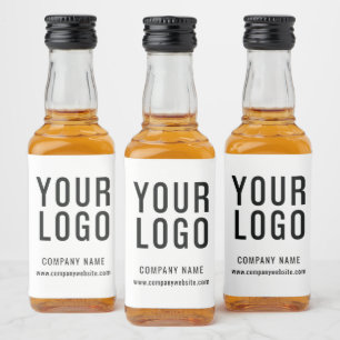 Étiquettes Pour Bouteilles De Liqueur Logo professionnel personnalisé Blanc promotionnel