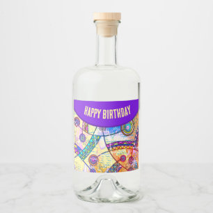 Étiquettes Pour Bouteilles De Liqueur Main tirée par EDDArt - Échelle de rêve 1