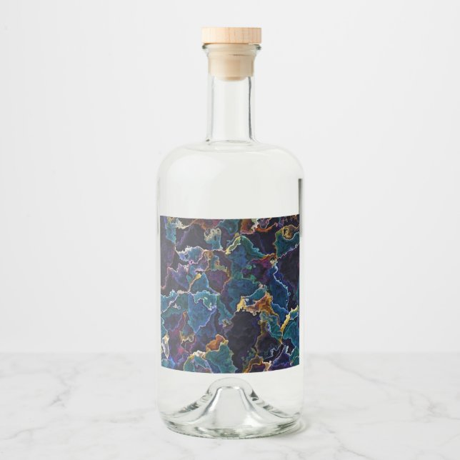 Étiquettes Pour Bouteilles De Liqueur Marche à huile (Devant)