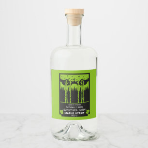 Étiquettes Pour Bouteilles De Liqueur Marché des producteurs de sirop d'érable
