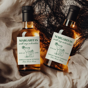 Étiquettes Pour Bouteilles De Liqueur Margaritas Avec My Señoritas Bachelorette Week-End