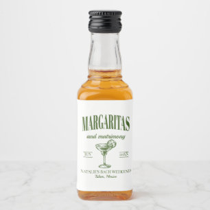 Étiquettes Pour Bouteilles De Liqueur Margaritas Et Mariage Bachelorette Personnalisée