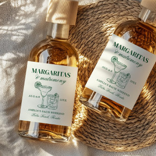 Étiquettes Pour Bouteilles De Liqueur Margaritas & Mariage Bachelorette Week-end