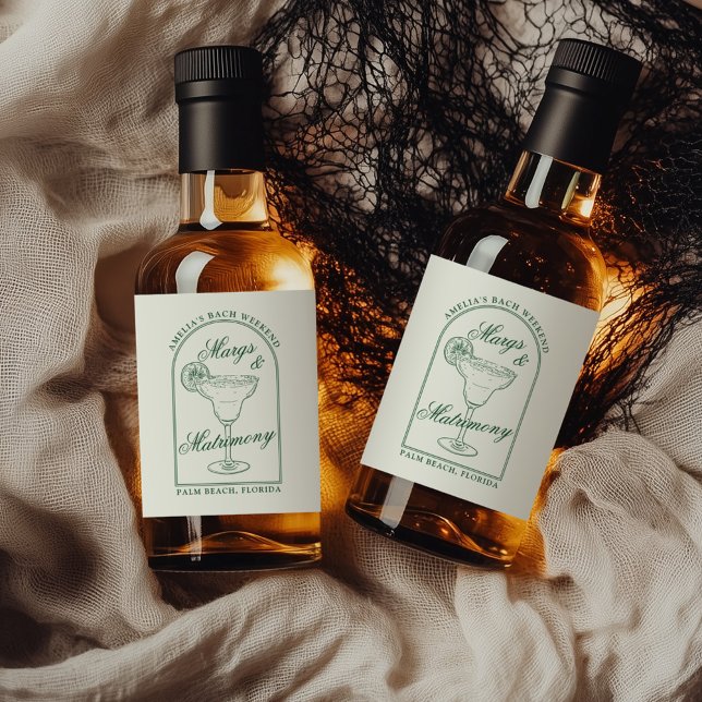 Étiquettes Pour Bouteilles De Liqueur Marges et mariage (Créateur téléchargé)