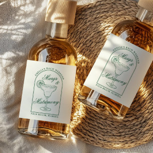 Étiquettes Pour Bouteilles De Liqueur Margs & Matrimony