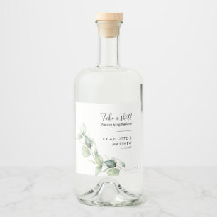 Étiquettes Pour Bouteilles De Liqueur Mariage de l'Eucalyptus botanique prendre une phot