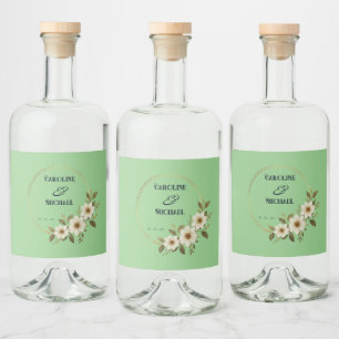 Étiquettes Pour Bouteilles De Liqueur Mariage de partie personnalisable