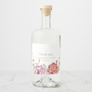 Étiquettes Pour Bouteilles De Liqueur Mariage floral