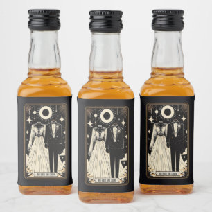 Étiquettes Pour Bouteilles De Liqueur Mariage Tarot mariée et mariée