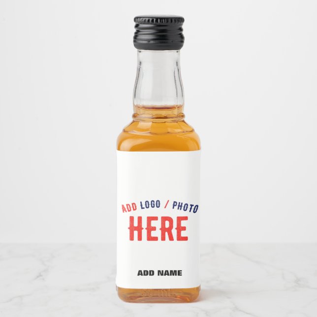 ÉTIQUETTES POUR BOUTEILLES DE LIQUEUR MARQUE BLANCHE MODERNE ET PERSONNALISABLE VÉRIFIÉE (Devant)
