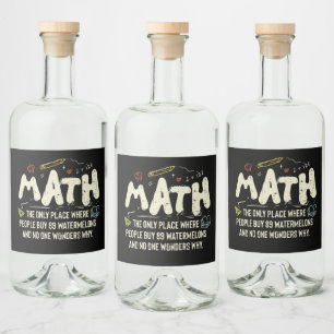 Étiquettes Pour Bouteilles De Liqueur Mathématiques Mathématiques Mathématiques Math Ens