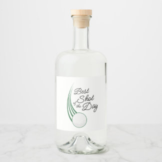 Étiquettes Pour Bouteilles De Liqueur Meilleur Tir de la Journée Cadeau de Golf