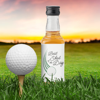 Étiquettes Pour Bouteilles De Liqueur Meilleur Tir de la Journée Cadeau de Golf