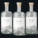 Étiquettes Pour Bouteilles De Liqueur Minimaliste Las Vegas Mariage personnalisé<br><div class="desc">Minimaliste Las Vegas skyline étiquette de bouteille d'alcool personnalisée. La conception présente un croquis étonnant avec la possibilité de customiser vos noms,  date et lieu exact. Entrez l'outil de conception Zazzle pour des personnalisations supplémentaires.</div>