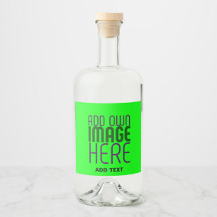 ÉTIQUETTES POUR BOUTEILLES DE LIQUEUR MODELE DE TEXTE D'IMAGE VERT NÉON ÉDITABLE MODERNE