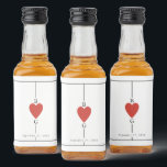 Étiquettes Pour Bouteilles De Liqueur Monogramme Coeurs de jeu Mariage de carte<br><div class="desc">Un monogramme unique coeurs jouant style carte mariage design. Un design impressionnant qui utilise des éléments de jeu de cartes pour créer un design de papeterie mariage unique. Un élégant monogramme de mariage de coeur rouge. Un mariage de carte à jouer design étiquette de bouteille d'alcool avec des éléments modernes....</div>