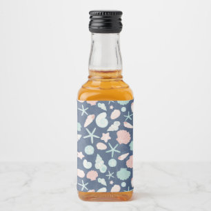 Étiquettes Pour Bouteilles De Liqueur motif de coquillages