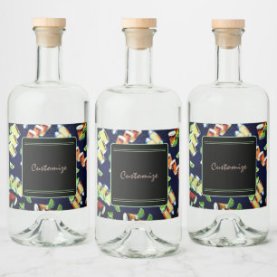 Étiquettes Pour Bouteilles De Liqueur Motif de tir Tequila