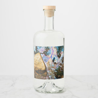 Étiquettes Pour Bouteilles De Liqueur nature abstraite eau morte