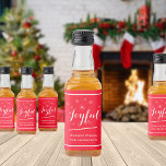 Étiquettes Pour Bouteilles De Liqueur Noël Joyful Gifting Script Nom mignon Rouge Mini<br><div class="desc">Christmas Joyful Gifting Script Personnalisé Nom de famille mignon Rouge Mini Étiquette bouteille Liquor. Cliquez sur personnaliser ce modèle pour le customiser avec le nom de famille ou votre propre nom rapidement et facilement. Ces mignons petits étiquettes de bouteille d'alcool mini sont parfaits pour les faveurs de fête mignonnes, les...</div>