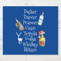 Noms des rennes Alcool Tequila Vodka Noël