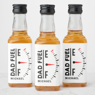 Étiquettes Pour Bouteilles De Liqueur Papa Carburant Funny Fête des pères Anniversaire P