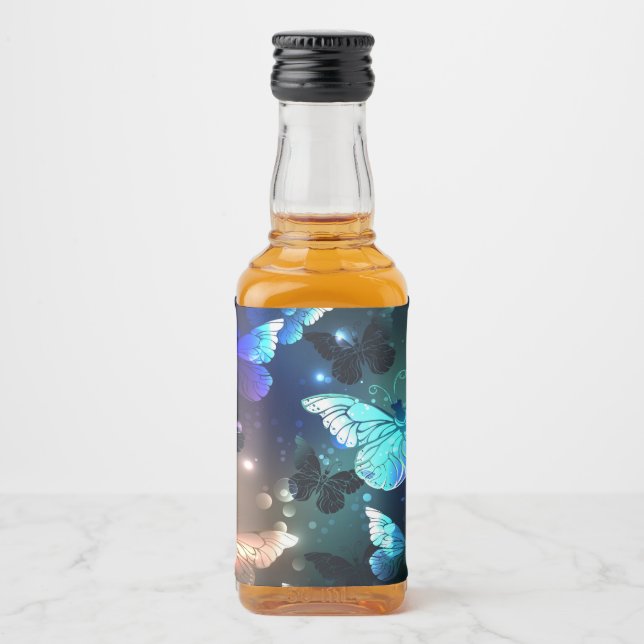 Étiquettes Pour Bouteilles De Liqueur Papillon de nuit (Devant)