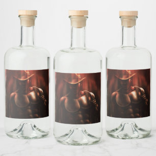 Étiquettes Pour Bouteilles De Liqueur Parfois c'est l'enfer - Cowboy