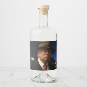Étiquettes Pour Bouteilles De Liqueur Parrain de l'Amérique Don J. Trump