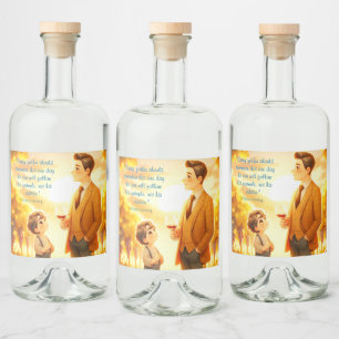Étiquettes Pour Bouteilles De Liqueur Patrimoine et récolte - Vignoble du Père