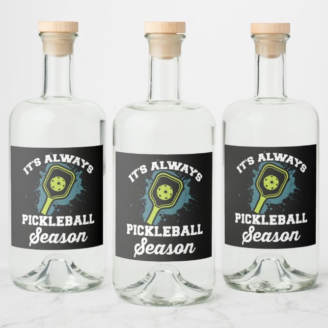 Étiquettes Pour Bouteilles De Liqueur Pickleball Drôle cadeaux de Pickleball (Bouteilles)