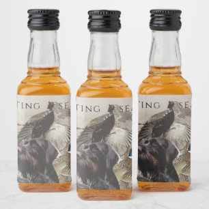 Étiquettes Pour Bouteilles De Liqueur Pointeur À poils durs allemand