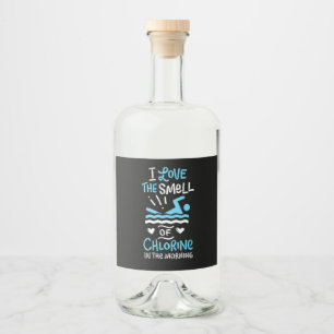 Étiquettes Pour Bouteilles De Liqueur Poison de Swimming Swim Sport
