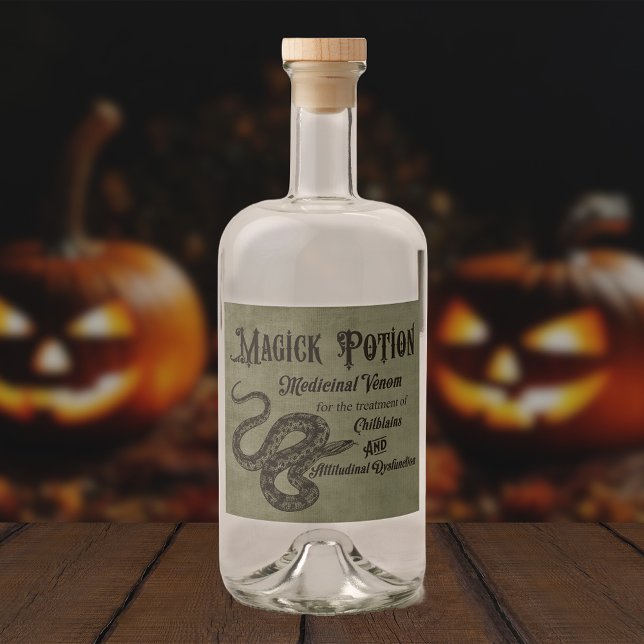 Étiquettes Pour Bouteilles De Liqueur Potion Magick (Créateur téléchargé)