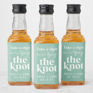 Étiquettes Pour Bouteilles De Liqueur Prenez un Shot Nous Nous Marions Cadeau de Fiançai