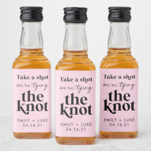 Étiquettes Pour Bouteilles De Liqueur Prenez un Shot Nous Nous Marions Cadeau de Fiançai