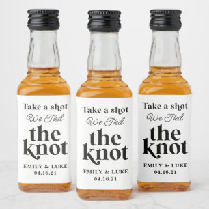 Étiquettes Pour Bouteilles De Liqueur Prenez une balle Nous avons lié la faveur de maria