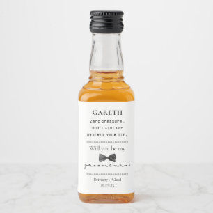Étiquettes Pour Bouteilles De Liqueur Proposition de Groomsman Funny personnalisé