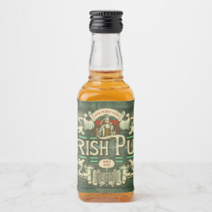 Étiquettes Pour Bouteilles De Liqueur Pub irlandais Jour de la Saint Patrick personnalis