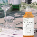 Étiquettes Pour Bouteilles De Liqueur Russe Eucalyptus Foliage Mariage Merci Mini<br><div class="desc">Ces étiquettes de mini bouteilles d'alcool sont décorés dans un style rustique aquarelle avec des feuilles d'eucalyptus et de la verdure dans les tons menthe, mousse et vert sauge. Il s'agit d'un grand ajout à un sac à bagages pour remercier les invités spéciaux, la famille ou les membres de votre...</div>