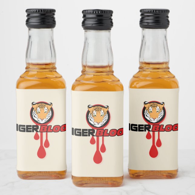 Étiquettes Pour Bouteilles De Liqueur Sang de tigre (Bouteilles)
