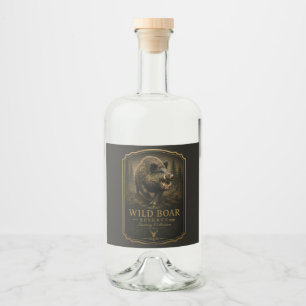 Étiquettes Pour Bouteilles De Liqueur Sanglier