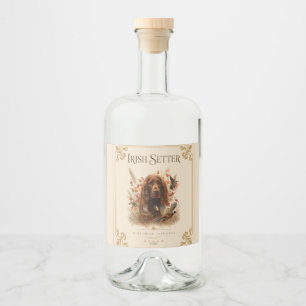 Étiquettes Pour Bouteilles De Liqueur Setter irlandais