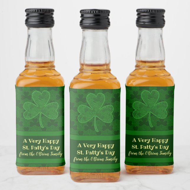 Étiquettes Pour Bouteilles De Liqueur Shamrock (Bouteilles)
